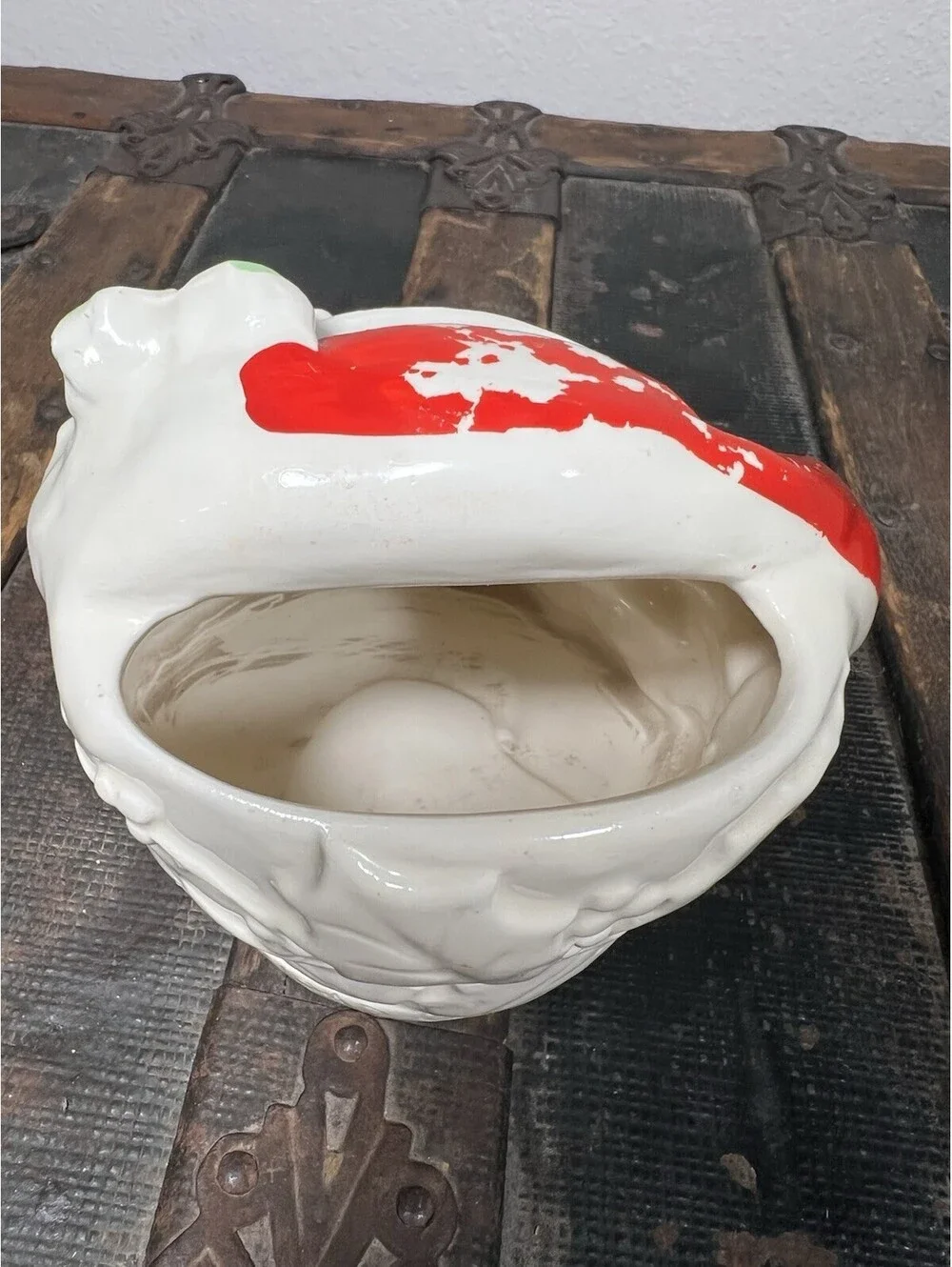 Rare Vintage Winking Santa Planter 1957 Conrad Ceramics